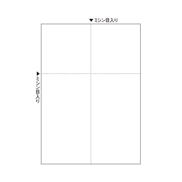 TANOSEE マルチプリンタ帳票（スーパーエコノミー） A4 白紙 EIAJ対応 1セット（2500枚：100枚×25冊）