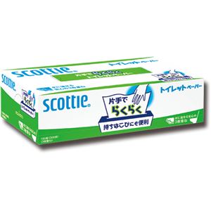 日本製紙クレシア スコッティ 片手でらくらくトイレットペーパー 3枚重ね 100組 1セット（20箱）