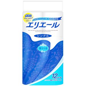 大王製紙 エリエールトイレットティシュー シングル 55m 1セット(72ロール:12ロール×6パック)