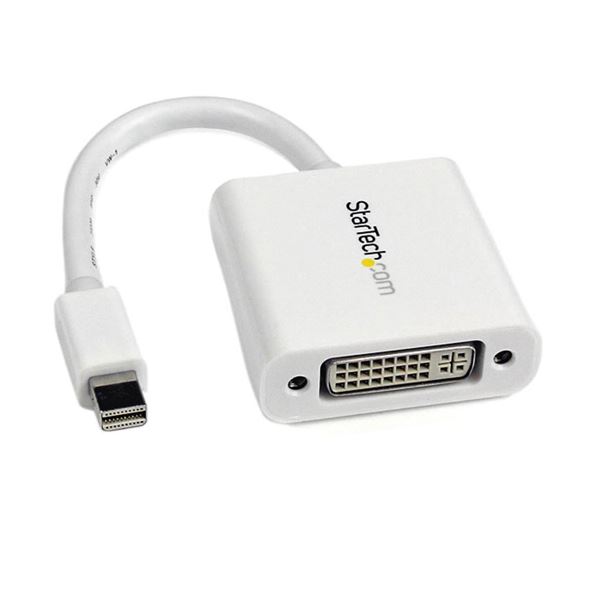 （まとめ）StarTech.com MiniDisplayPort-DVI変換アダプタ ホワイト MDP2DVIW 1個 【×3セット】