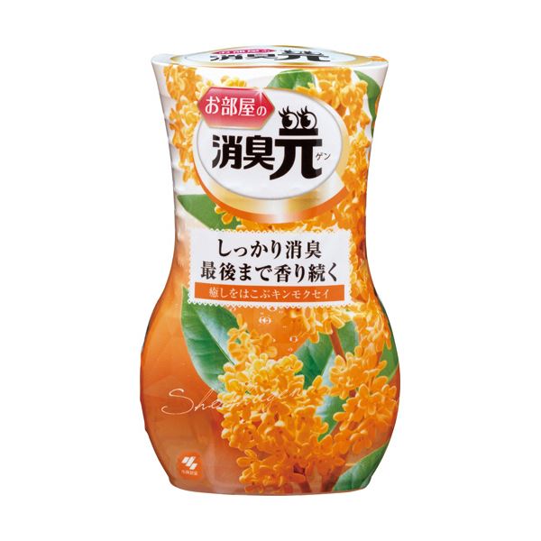 （まとめ）小林製薬 お部屋の消臭元 癒しをはこぶキンモクセイ 400ml 1セット（5個） 【×3セット】