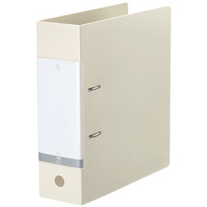 （まとめ）リヒトラブ リクエストD型リングファイル A4タテ 2穴 750枚収容 75mmとじ 背幅88mm 白 G2290-0 1冊 【×5セット】