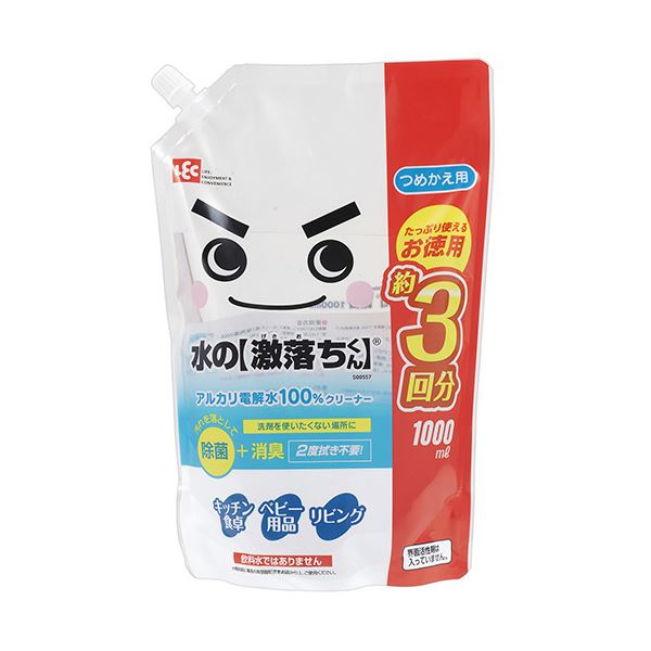 （まとめ）レック 水の激落ちくん つめかえ用 1000ml 1個 【×5セット】