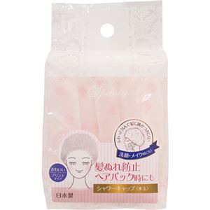 （まとめ）東和産業 SPAシャワーキャップ 水玉 1個 【×10セット】