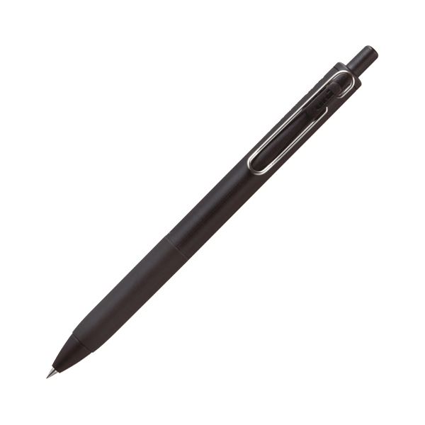 （まとめ）三菱鉛筆 ゲルインクボールペン ユニボール ワン 0.38mm 黒 （軸色：黒） UMNS38BK.24 1本 【×30セット】