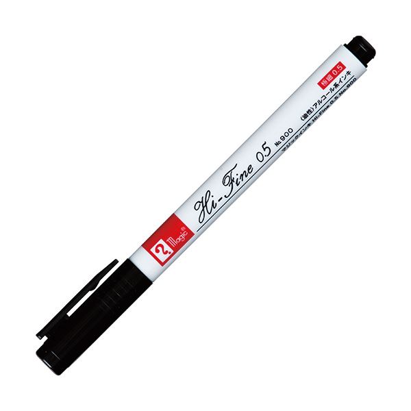 （まとめ）寺西化学 油性マーカー マジックインキ Hi-Fine 0.5 No.900 黒 M900R-T1 1本 【×30セット】