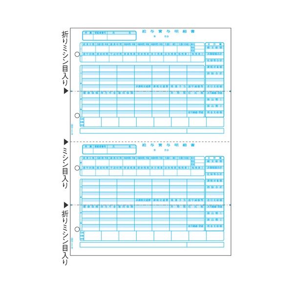 ヒサゴ 給与賞与明細書 A4タテ 2面GB2102 1箱(500枚)