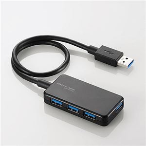 エレコム 4ポートUSB3.0ハブ ブラック U3H-A411BBK 1個