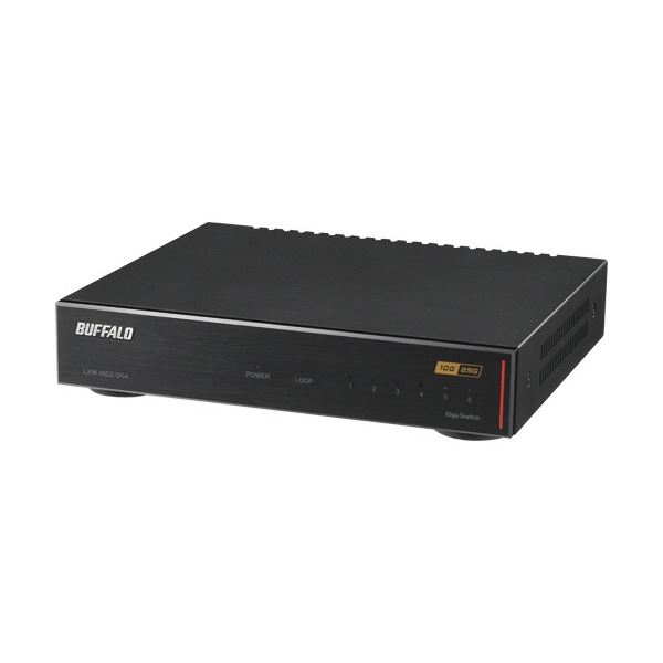 バッファロー スイッチングHub6ポート(10GbE×2ポート 2.5GbE×4ポート) ブラック LXW-10G2/2G4 1台