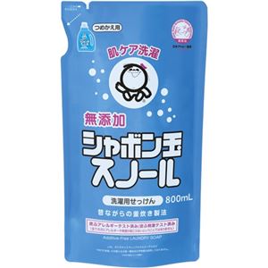 (まとめ) シャボン玉石けん シャボン玉 スノール詰替用 800ml 1パック 【×5セット】