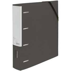 (まとめ) ナカバヤシ どっさり個別Dリングファイル A4ワイド タテ 4穴 背幅60mm ブラック RF1035D 1冊 【×5セット】