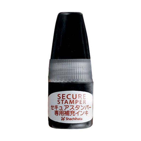 (まとめ) シヤチハタ セキュアスタンパー専用補充インキ 5ml 黒 XHSR-5 1個 【×5セット】