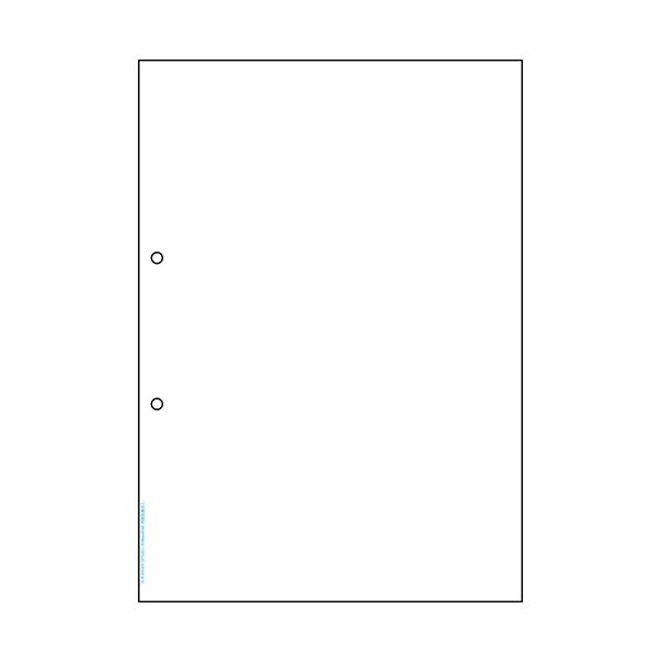 (まとめ) ヒサゴ マルチプリンタ帳票 抗菌タイプ A4 白紙 2穴 BPK2001 1冊(50枚) 【×3セット】