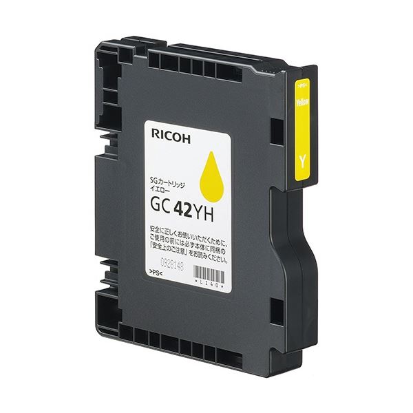 リコー SGカートリッジ GC42YH イエロー Lサイズ 515929 1個