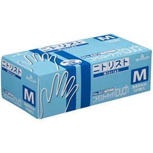 〔まとめ〕 ショーワグローブ No.882 ニトリスト・タッチ M #882-M 1箱 (100枚) 〔×3セット〕 使い捨て手袋 使いきり手袋