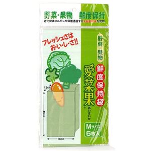 (まとめ) 関西紙工 愛菜果 M 1パック(6枚) 【×10セット】