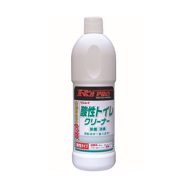 (まとめ) リンレイ RS PRO 酸性トイレクリーナー 800ml 1本 【×5セット】