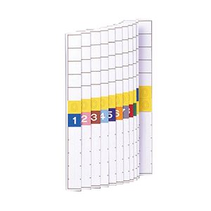 リヒトラブ 見出し紙(ロングタイプ) ターミナルデジット2桁印刷 00〜99 HK2201 1箱(100枚)