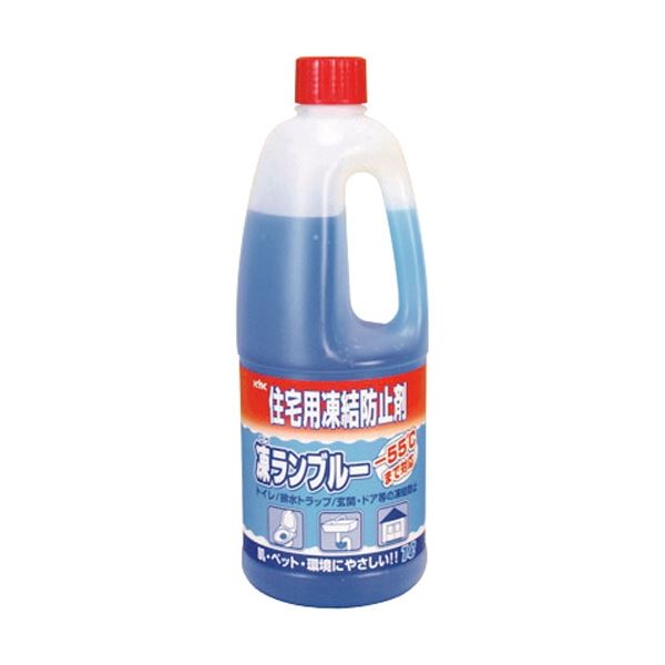 (まとめ) 古河薬品工業 KYK住宅用凍結防止剤凍ラン ブルー 1L 41-002 1個 【×5セット】