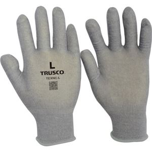 (まとめ) TRUSCO 発熱インナー手袋 Lサイズ グレー TEXNC-L 1双 【×5セット】