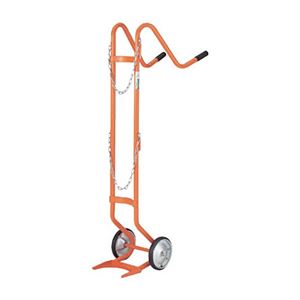 TRUSCO ボンベ台車 二輪型 酸素用ボンベ一本積用 HT-63N 1台 完成品