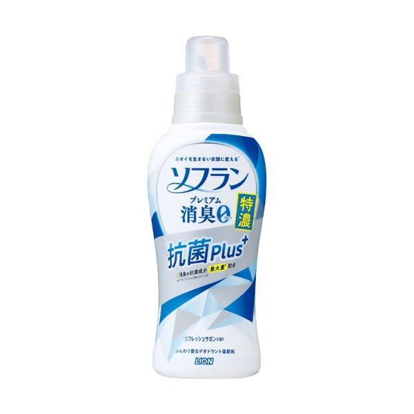 (まとめ) ライオン ソフラン プレミアム消臭 特濃抗菌plus+ 本体 540ml 1本 【×30セット】