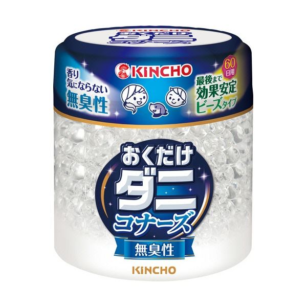 (まとめ) 大日本除蟲菊 KINCHO ダニコナーズ ビーズタイプ 60日 無臭性 1個 【×5セット】