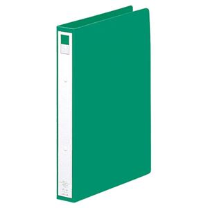 リヒトラブ リングファイル A4タテ2穴 200枚収容 背幅36mm 緑 F-877-6 1セット(10冊)