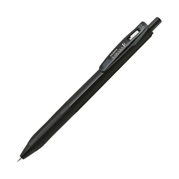 (まとめ) ゼブラ ゲルインクボールペン サラサR 0.5mm 黒 (軸色：黒) JJ29-R1-BK1 1セット(10本) 【×5セット】