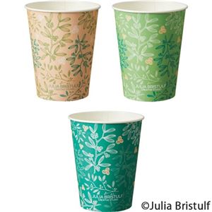 TANOSEE 紙コップ BerryLeaf(ベリーリーフ) 275ml(9オンス) 1セット(500個:100個×5パック)