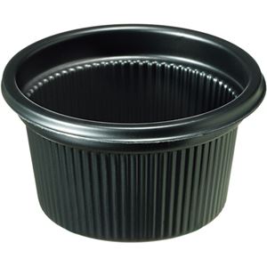 (まとめ)エフピコチューパ 1/2オンスカップ本体 黒 CP070013 1パック(50個)【×10セット】蓋別売り