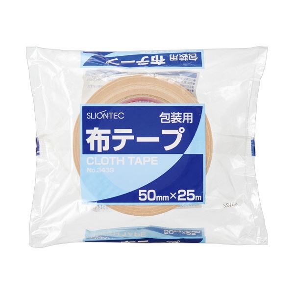 スリオンテック 布テープ No.343950mm×25m NO.3439-00 1セット(30巻)