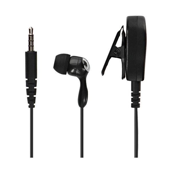 オウルテック ぐるかむ専用有線イヤホンマイク片耳型 ブラック OWL-EPM02-BK 1個