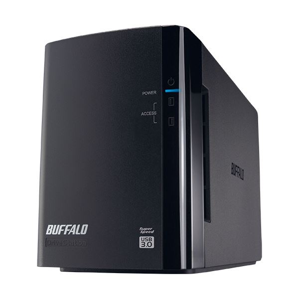 バッファロー ドライブステーションミラーリング機能搭載 外付けHDD USB3.0用 2ドライブ 6TB HD-WL6TU3/R1J 1台