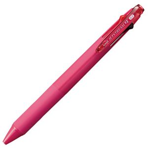 （まとめ）三菱鉛筆 ジェットストリーム4色ボールペン 0.7mm (軸色：ローズピンク) SXE450007.66 1本【×5セット】
