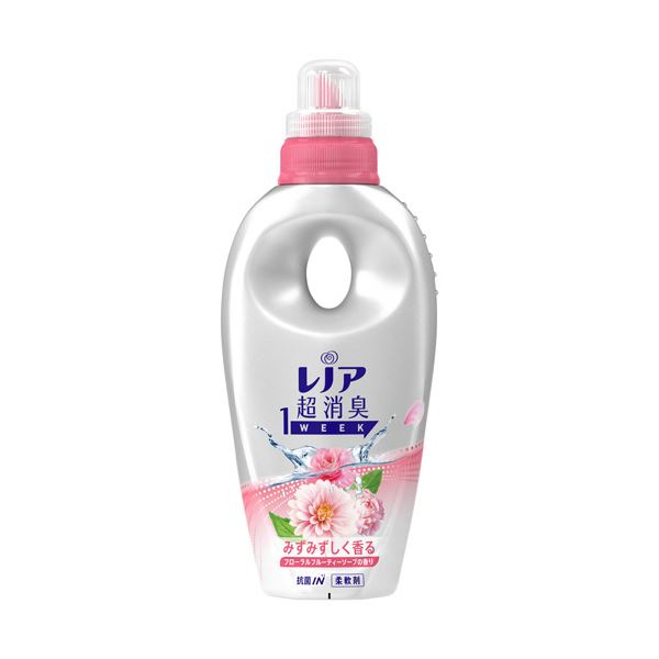 （まとめ）P＆G レノア 超消臭1week フローラルフルーティーソープ 本体 530ml 1本【×5セット】