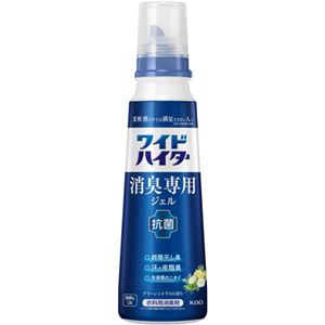 （まとめ）花王 ワイドハイター 消臭専用ジェルグリーンシトラス 本体 570ml 1本【×5セット】