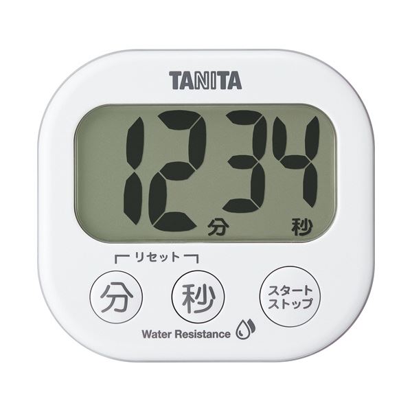 タニタ 洗えるでか見えタイマー ホワイト TD-426-WH 1個