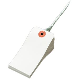 （まとめ）TANOSEE 再生紙荷札 4号(中)45×90mm 1箱(1000枚)【×3セット】
