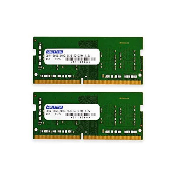 アドテック DDR4-3200260pin SO-DIMM 16GB×2枚組 省電力 ADS3200N-H16GW 1箱