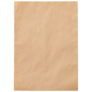 （まとめ）今村紙工 紙平袋ストレートタイプ(未晒クラフト) M HBC-M 1パック(200枚)【×3セット】