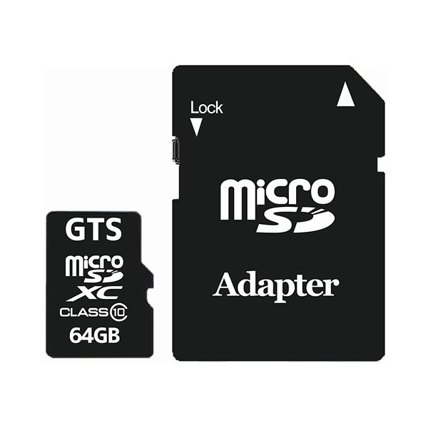 GTS microSDXCカード64GB 40MB/s Class10 UHS-I 防水 GSMS064PAD 1枚