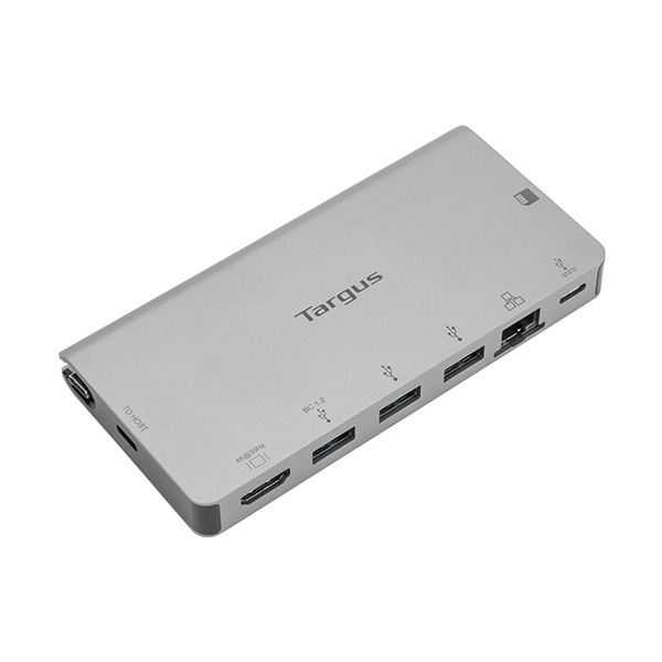 Targus USB-C 4K HDMIドッキングステーション カードリーダー 100W PDパススルー充電対応 シルバー DOCK414 1個