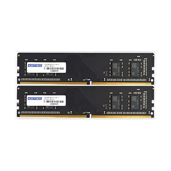 アドテック DDR4-3200UDIMM 16GB×2枚組 ADS3200D-16GW 1箱