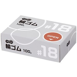 (まとめ）TANOSEE 輪ゴム #18 100g1箱【×20セット】