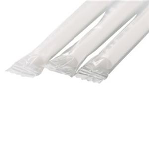 （まとめ）シバセ工業 アルコール検知器用ストロー7mm×7cm ストレート フィルム包装 白 252 1箱（480本）【×3セット】