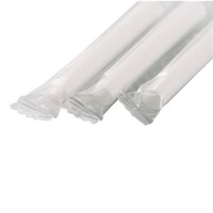 (まとめ)シバセ工業 アルコール検知器用ストロー8mm×7cm ストレート フィルム包装 白 253 1箱(440本)【×3セット】