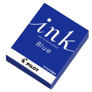 (まとめ）パイロット 万年筆用カートリッジインキブルー IRF-12S-L 1箱（12本）【×10セット】