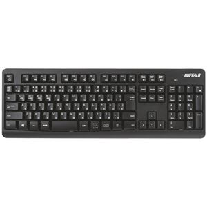 バッファローBluetoothフルキーボード スタンダード ブラック BSKBB100BK 1台
