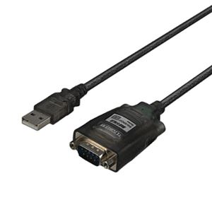 バッファロー USBシリアル変換ケーブル（A）オス-（D-Sub9pin）オス ブラックスケルトン 0.5m BSUSRC0705BS 1本